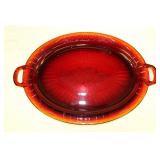 Vintage Ruby Red Platter