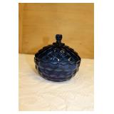 Cobalt Blue Indiana Glass Candy Dish
