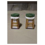 Barstool Salt and Pepper Shakers