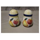 Vintage Ceramic Fruit Salt and Pepper Shakers