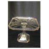 Early American Pressed Glass Cake Stand