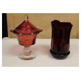 Red Decorative Glassware