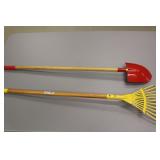 Child's Shovel and Rake