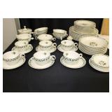 Vintage Hall Cameo Rose Dish Set