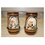 Vintage Native American Salt and Pepper Shakers