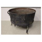 Antique Cast Iron Kettle on Stand