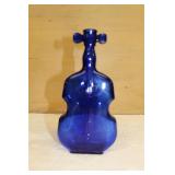 Vintage Cobalt Blue Violin Bottle