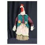 Rooster Decor made from Straw