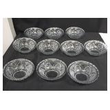 Vintage KIM Indonesia Glass Bowls