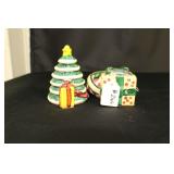 Christmas Tree & Package Salt and Pepper Shakers