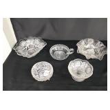 5 Pieces of Misc. Clear Glass