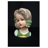 Vintage Relpo Lady Head Vase