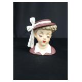 Vintage 1956 Napco Lady Head Vase