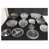 Box Lot of Clear Glassware