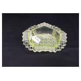 Vaseline Glass Berry Bowl
