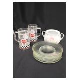 Misc. Box Lot with Coca Cola Glasses