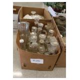 Box Lot of Decanters