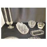 Box Lot of Clear Glassware