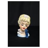 Vintage Lady Head Vase