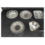 5 Pieces of Misc. Clear Glas