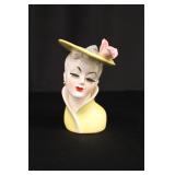 Vintage Lady Head Vase