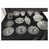 Box Lot of Clear Glassware