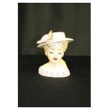 Vintage Rubens Originals Lady Head Vase