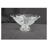 Frosted Rose Bowl on Stand