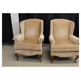 Pair of Vintage Wingback Chairs