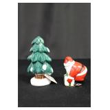 Christmas Santa and Tree Salt and Pepper Shakers