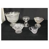 Box Lot of Clear Glassware