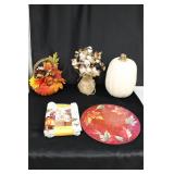 Box Lot of Fall Decor