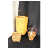 3 Longaberger Baskets