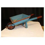 Decorative Wooden Wheelbarrow