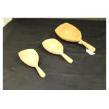 Three Wooden Scoops