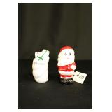 Vintage Santa and Packages Salt and Pepper Shakers