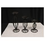 Metal Candle Holder Set