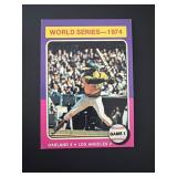 1975 Topps Baseball Card – 1974 World Series Game 1