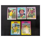 1975 and 1978 Topps Oakland A’S Baseball Trading Cards
