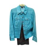 Teal Blue Jacket wGrey Trousers Tribal Size 6 (C)