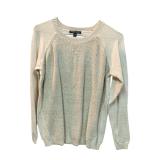 Shimmer White Sweater Parkhurst Size S (C)