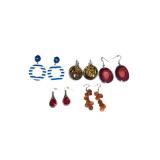 Lot of 5 Pairs of Statement Earrings (J)