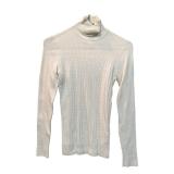 White Turtleneck Sweater Denver Hayes Size M (C)