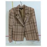 Kasper Plaid Blazer Size 14