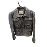 Jacob Connexion Black Leather Jacket (C)