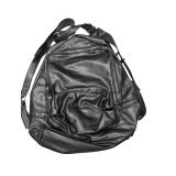 Kensie Black Faux Leather Backpack (C)