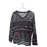 Purple and Grey TribalJeans Long Sleave Size S (C)