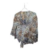 Cheetah Print Judy Joannou Wrap Size xs (C)