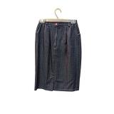 Pink Dotted Navy Blue Skirt (C)