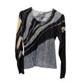 Grey Dot Pattern Long Sleeves Chagall Size S (C)